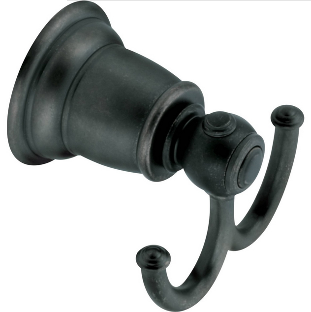 Moen | YB5403WR | YB5403WR DONNER KINGSLEY DOUBLE ROBE HOOK WR WROUGHT IRON DOUBLE ROBE HOOK